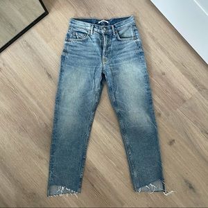 GRLFRND Helena High-Rise Straight Denim